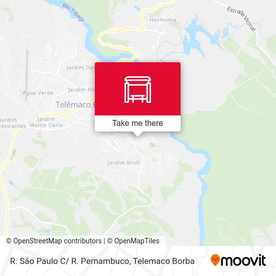 R. São Paulo C/ R. Pernambuco map