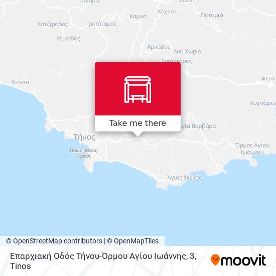 Επαρχιακή Οδός Τήνου-Όρμου Αγίου Ιωάννης, 3 map