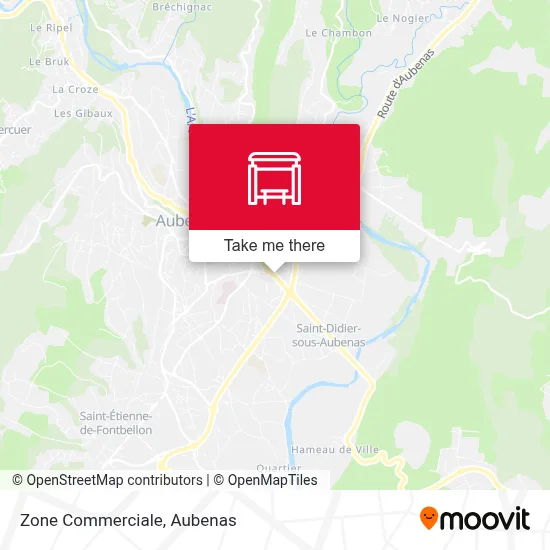 Zone Commerciale map