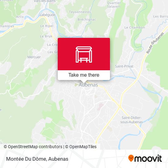Montée Du Dôme map