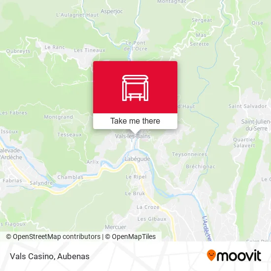Vals Casino map