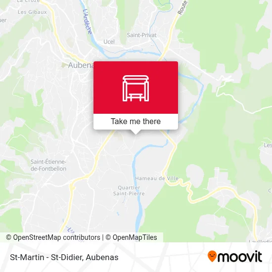 St-Martin - St-Didier map