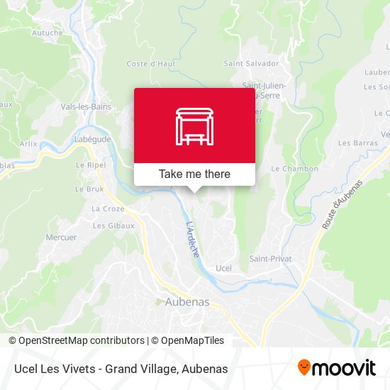 Ucel Les Vivets - Grand Village map