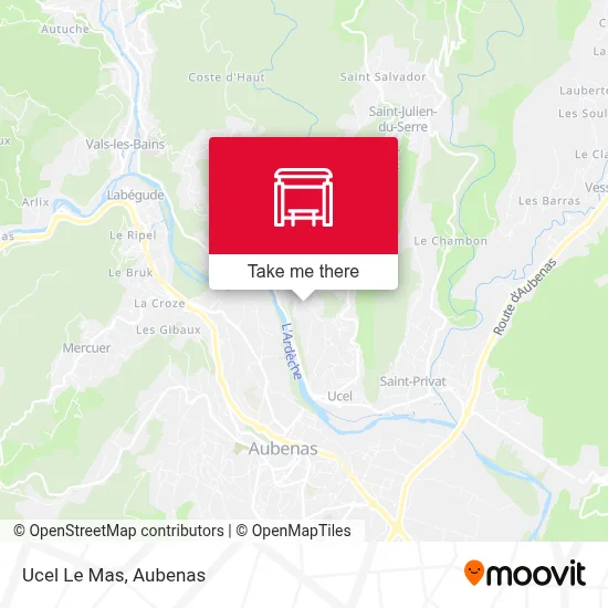 Ucel Le Mas map