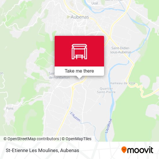 St-Etienne Les Moulines map