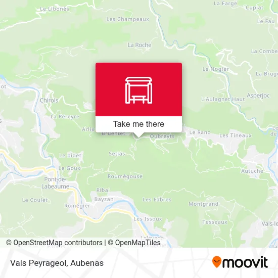 Vals Peyrageol map