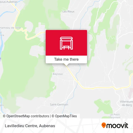 Lavilledieu Centre map