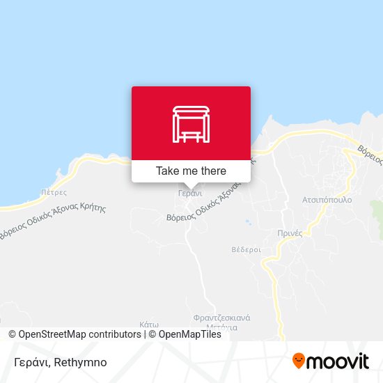 Γεράνι map