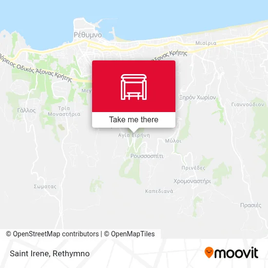 Saint Irene map