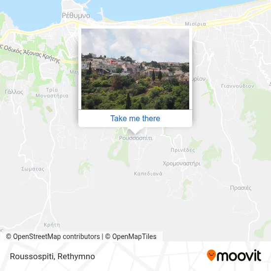 Roussospiti map