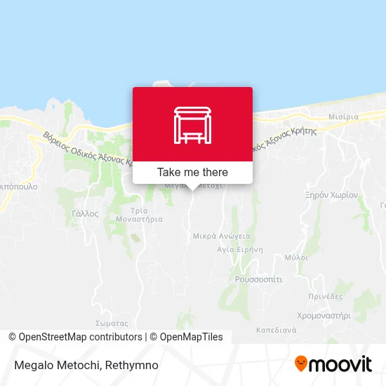 Megalo Metochi map