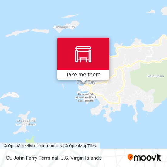 St. John Ferry Terminal map
