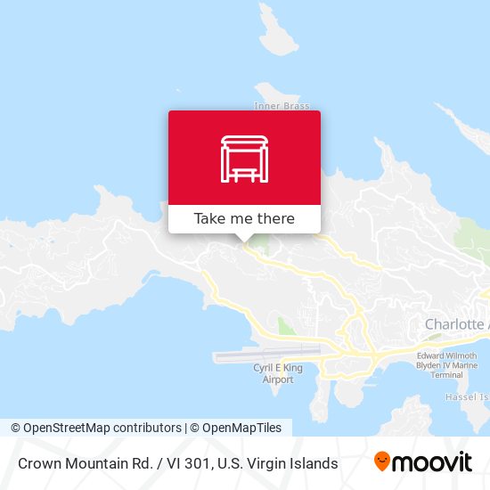 Crown Mountain Rd. / VI 301 map