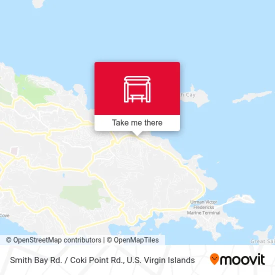 Smith Bay Rd. / Coki Point Rd. map