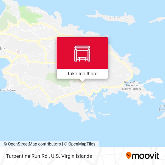 Turpentine Run Rd. map