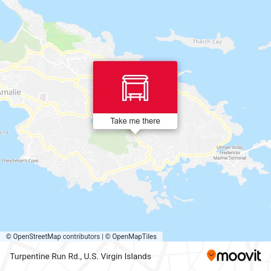 Turpentine Run Rd. map