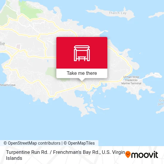 Turpentine Run Rd. / Frenchman's Bay Rd. map