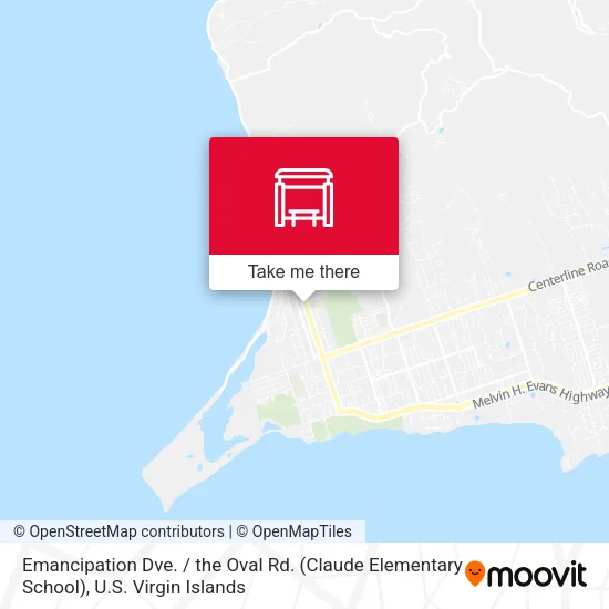 Emancipation Dve. / the Oval Rd. (Claude Elementary School) map