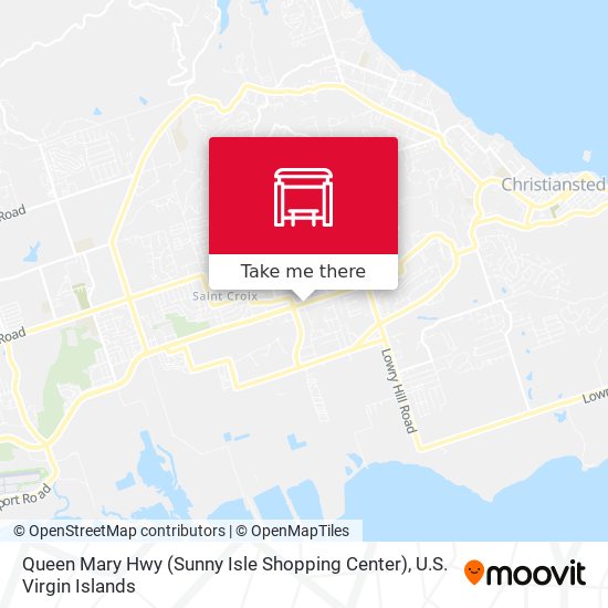 Queen Mary Hwy & Melvin H. Evans Hwy, West map