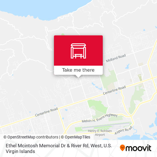 Ethel Mcintosh Memorial Dr & River Rd, West map