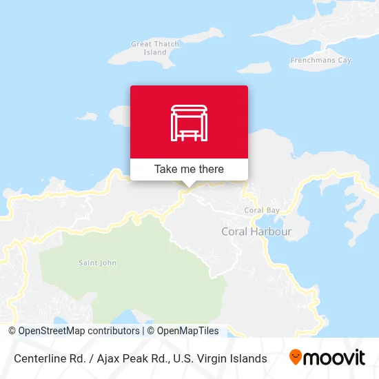 Centerline Rd. / Ajax Peak Rd. map