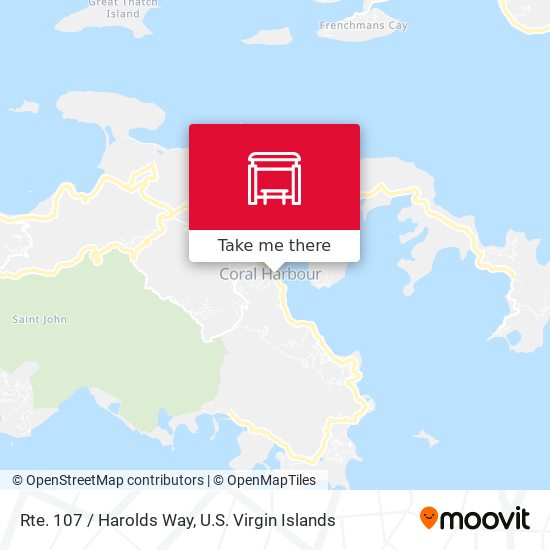 Rte. 107 / Harolds Way map