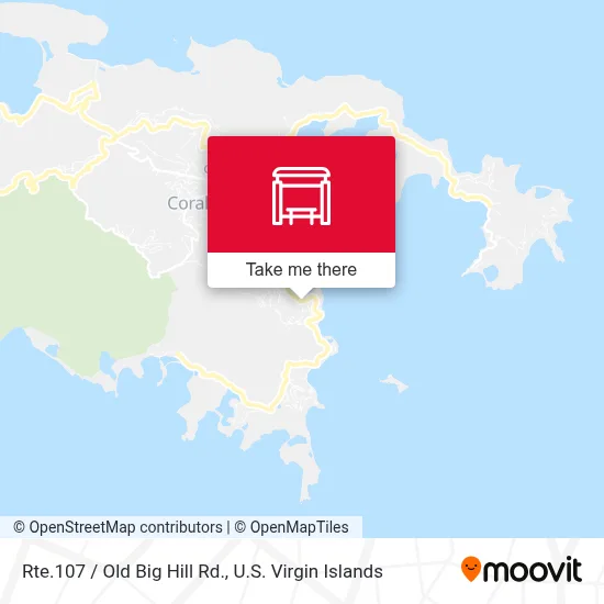 Rte.107 / Old Big Hill Rd. map
