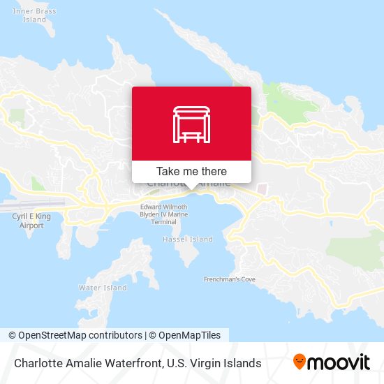 Charlotte Amalie Waterfront map