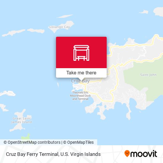 Cruz Bay Ferry Terminal map