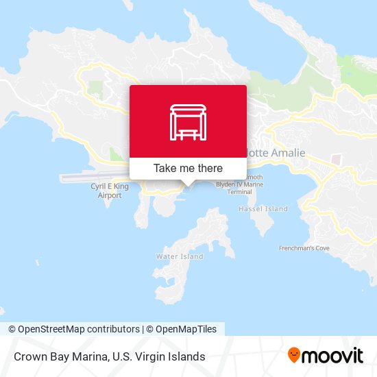 Mapa Crown Bay Marina