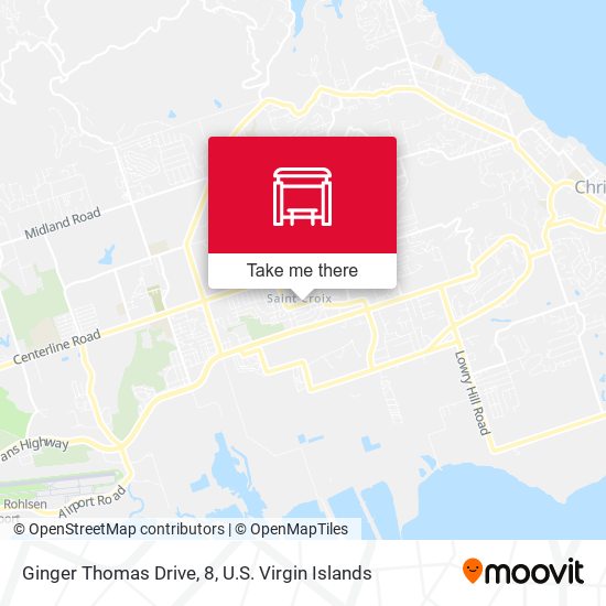 Mapa Ginger Thomas Drive, 8