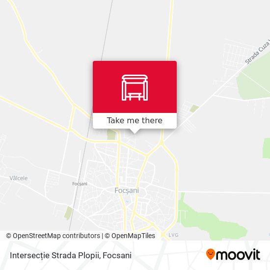 Intersecție Strada Plopii map