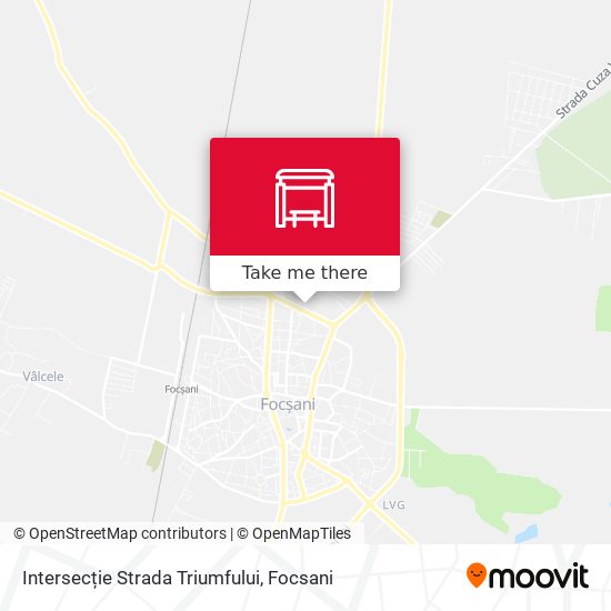 Intersecție Strada Triumfului map