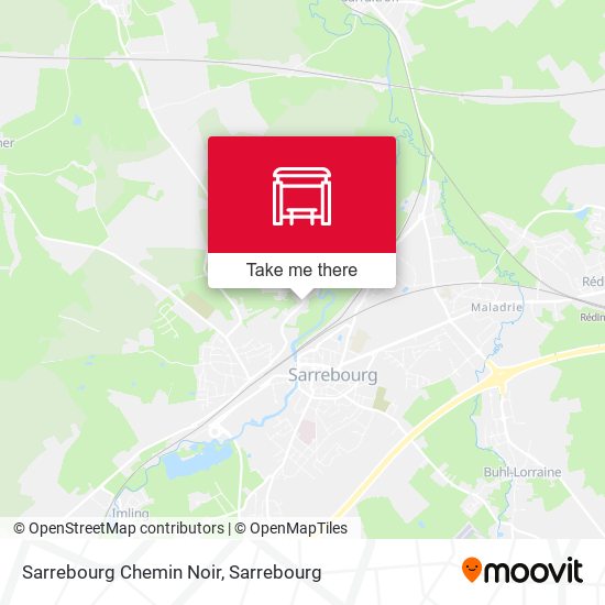 Sarrebourg Chemin Noir map