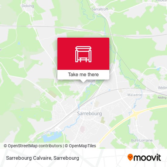 Sarrebourg Calvaire map