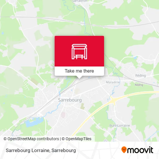 Sarrebourg Lorraine map