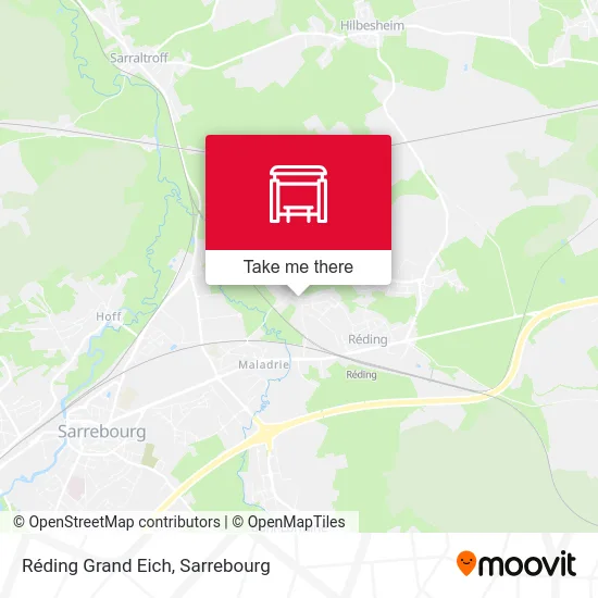 Réding Grand Eich map