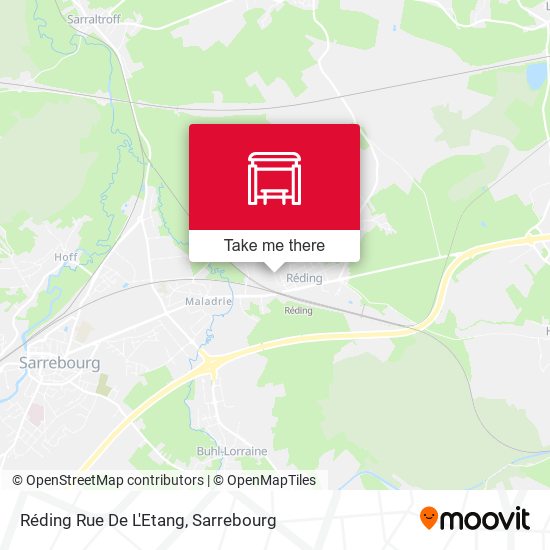 Réding Rue De L'Etang map