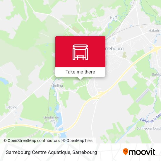 Sarrebourg Centre Aquatique map
