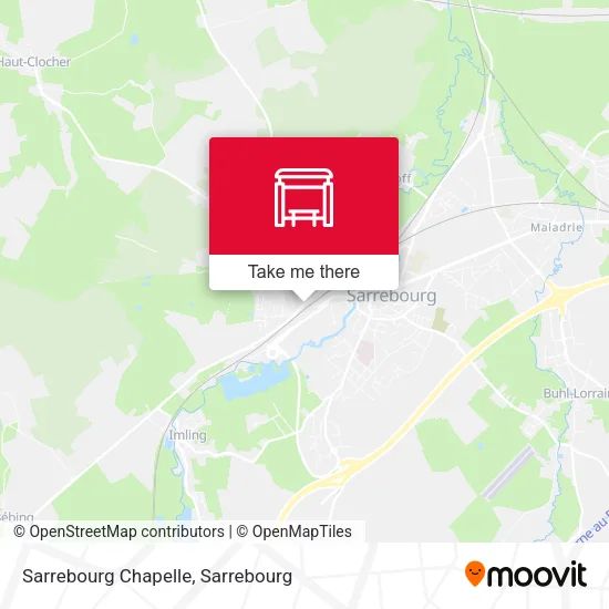Sarrebourg Chapelle map