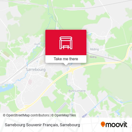 Sarrebourg Souvenir Français map