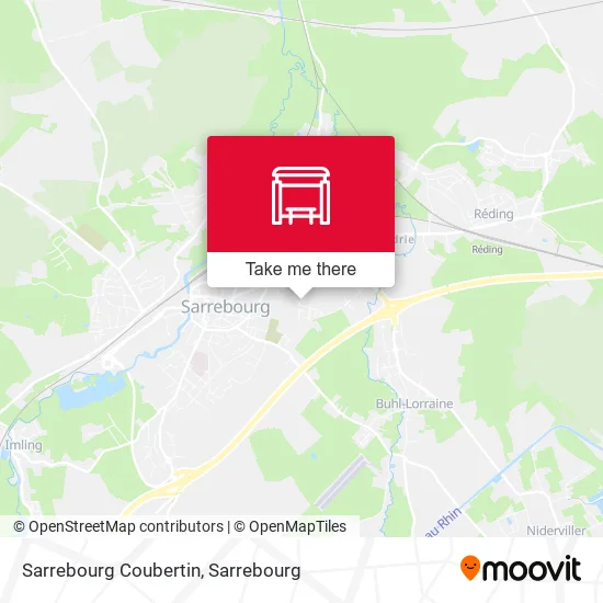 Sarrebourg Coubertin map