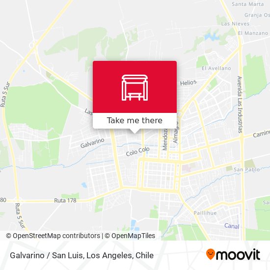 Mapa de Galvarino /  San Luis