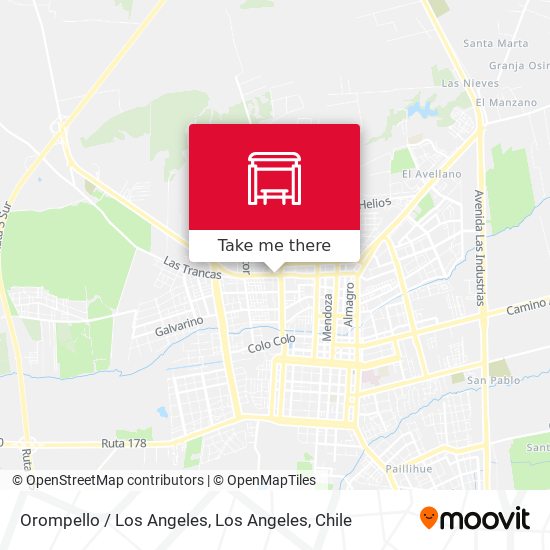 Orompello /  Los Angeles map