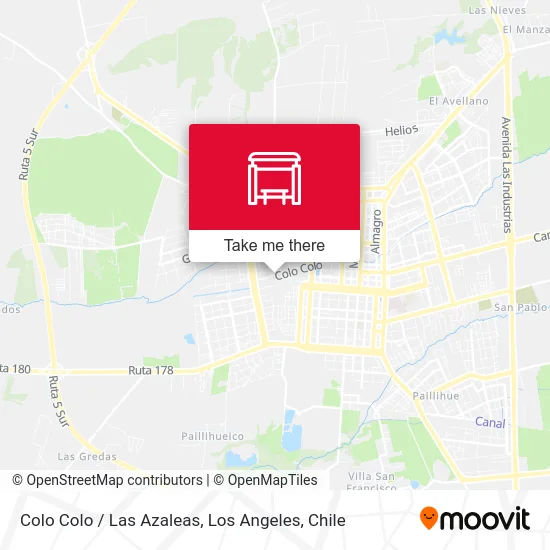 Colo Colo  /  Las Azaleas map