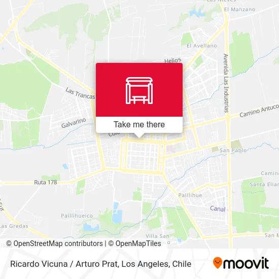 Ricardo Vicuna /  Arturo Prat map