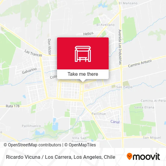 Ricardo Vicuna /  Los Carrera map