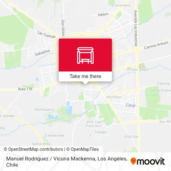 Manuel Rodriguez /  Vicuna Mackenna map