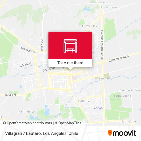 Villagran /  Lautaro map