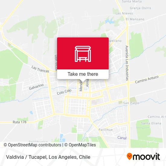 Valdivia /  Tucapel map